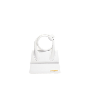 White LC Noeud Coiled Handbag