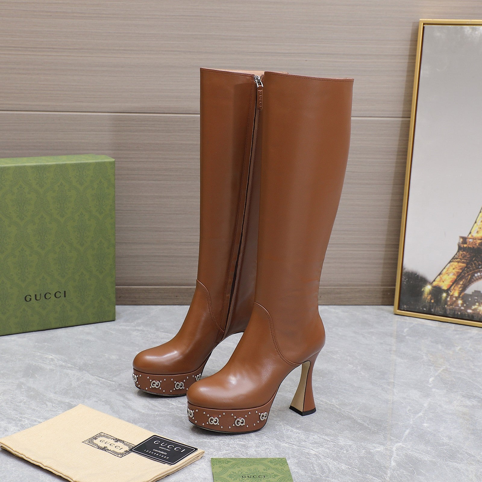 Brown GW Platform Boot