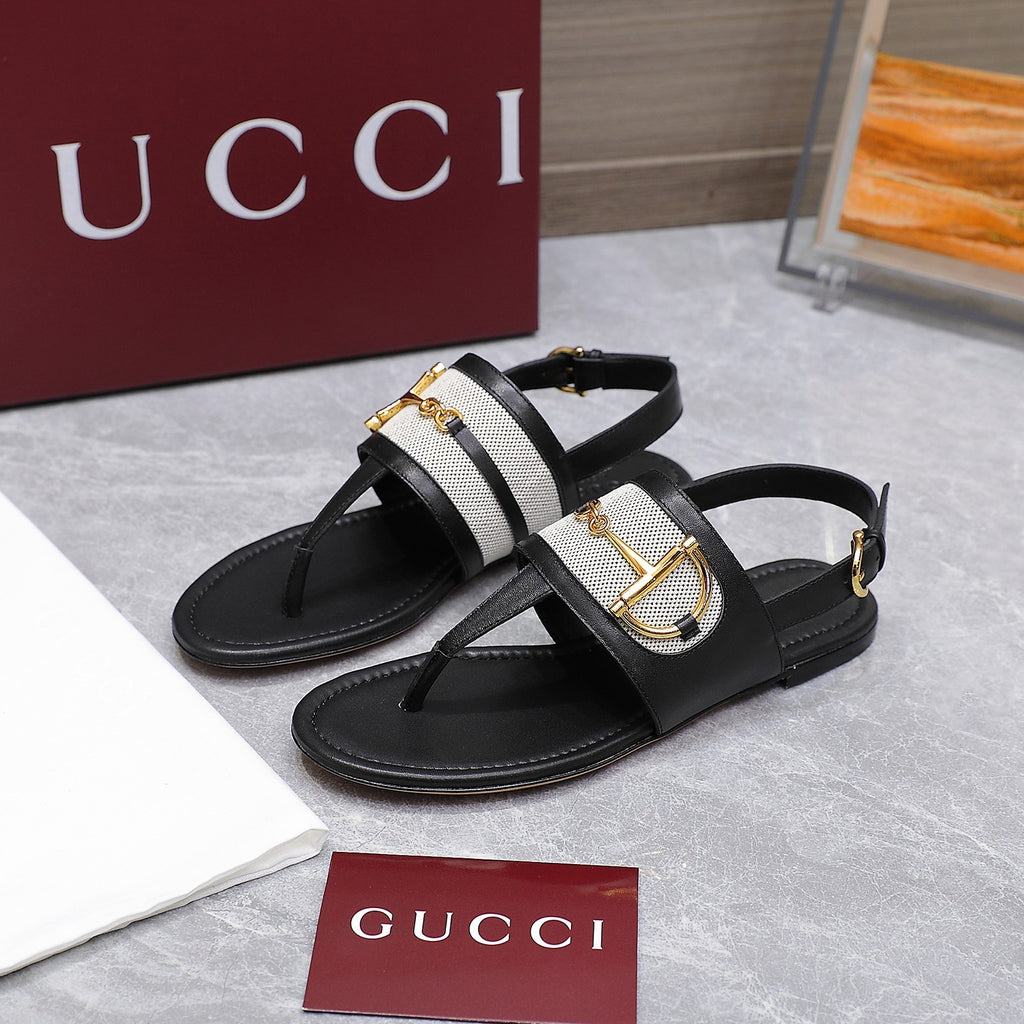 Black Thong Sandal