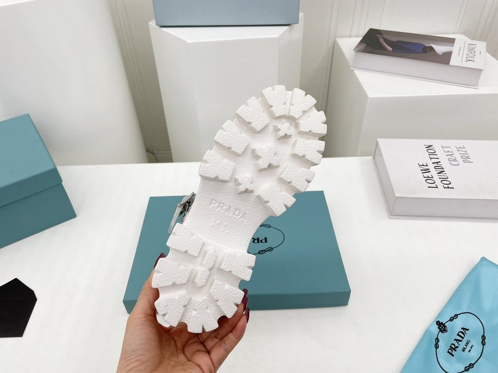 White PF rubber sandals