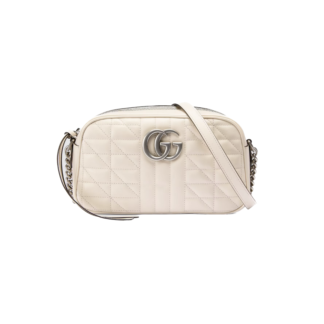 White GM Small Shoulder Bag