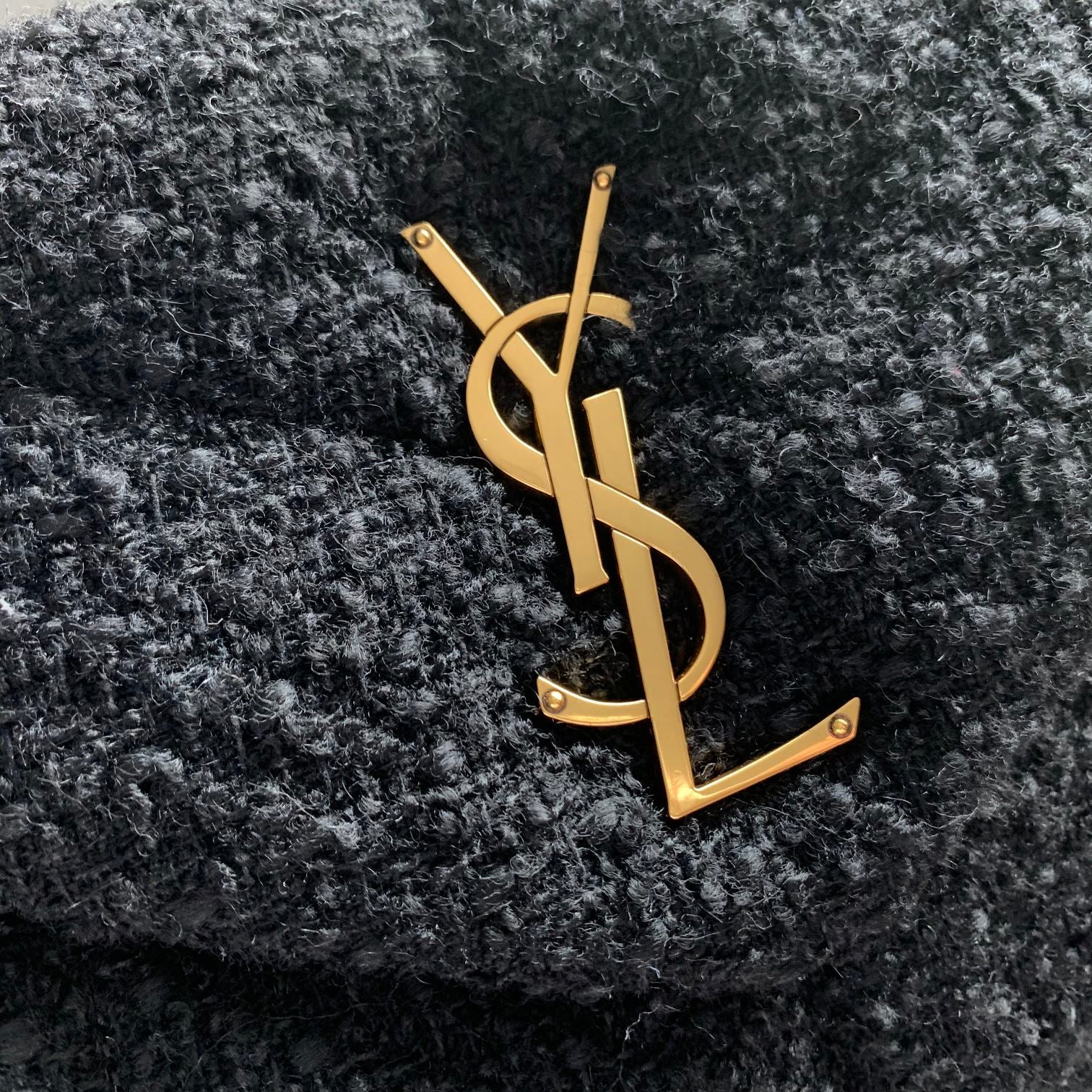 Black tweed LP small bag