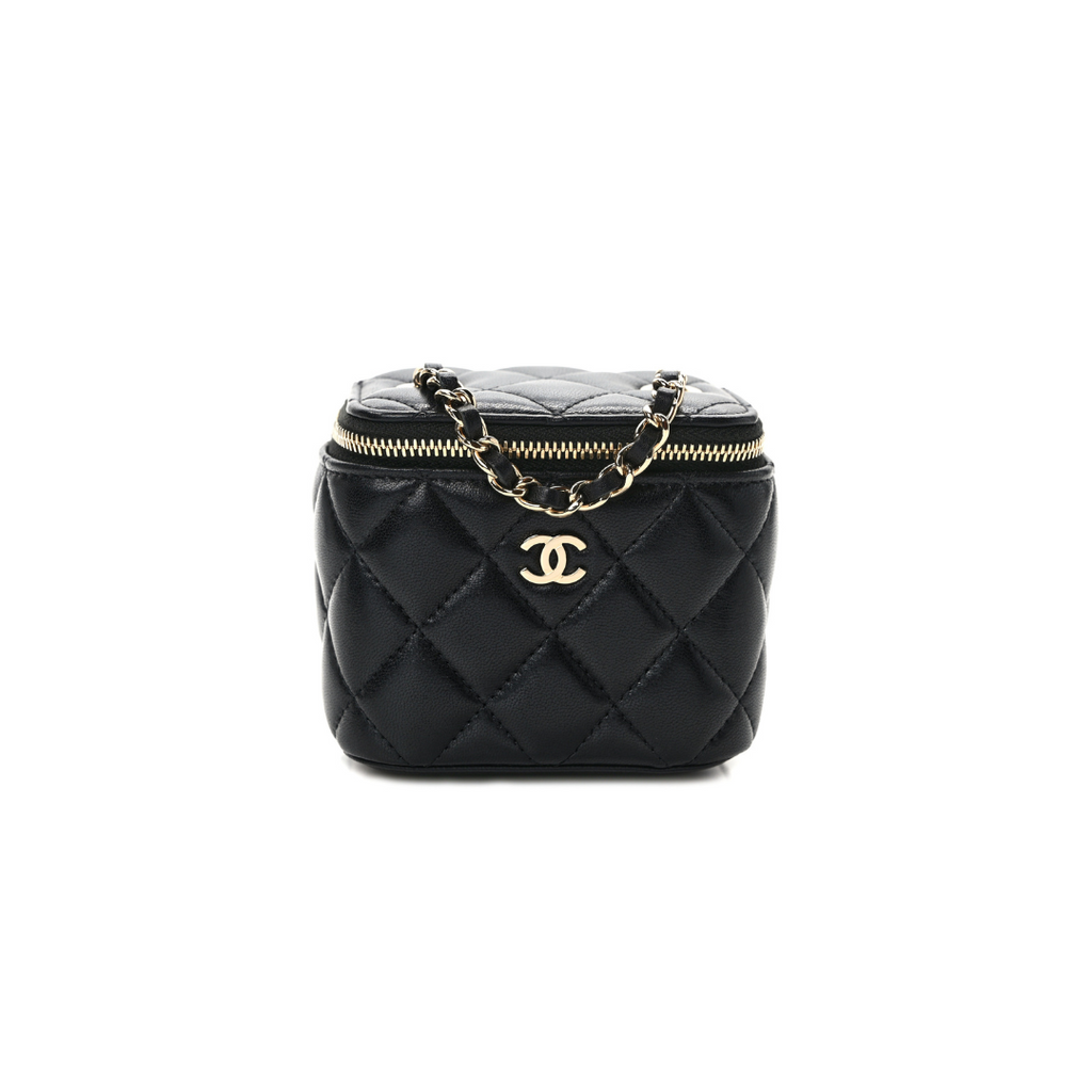 Black Classic Small Vanity With Chain