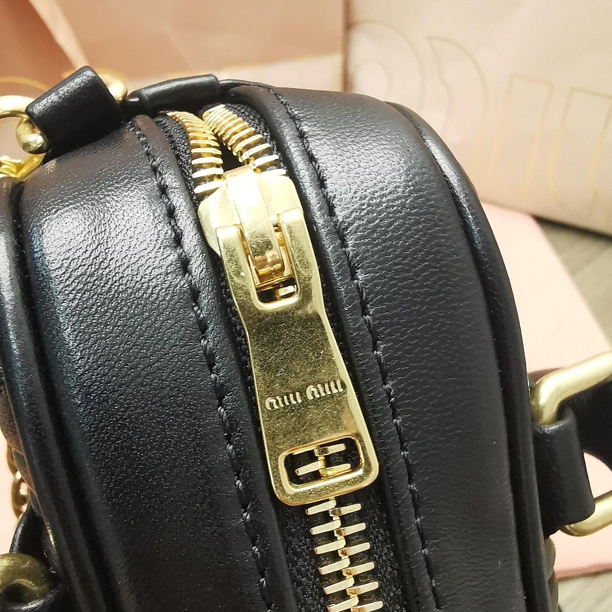 Black AM Leather Mini-Bag