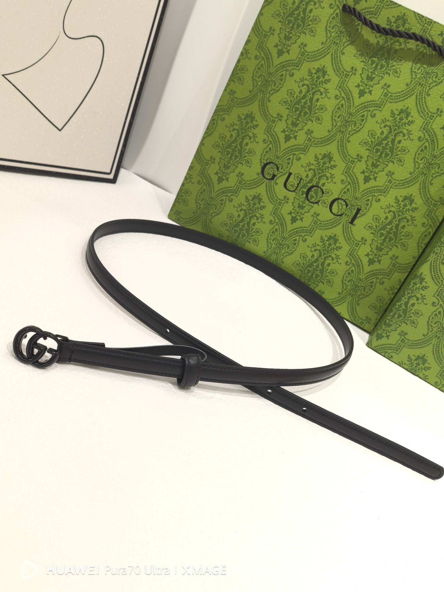 Black Marmont Thin Belt