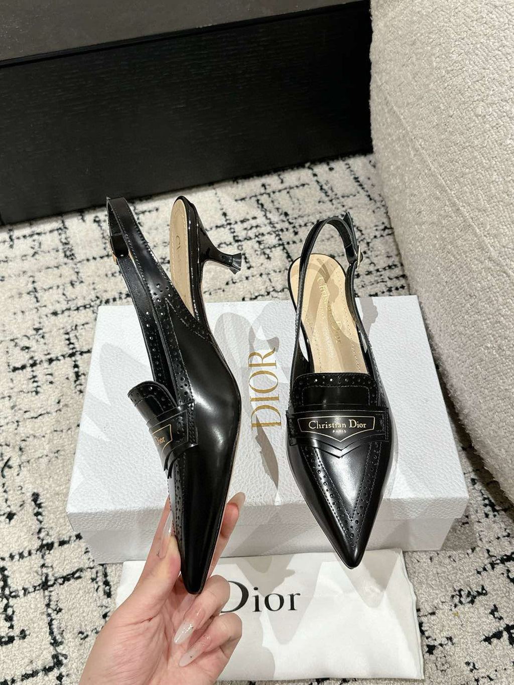 Black Boy Slingback Pump