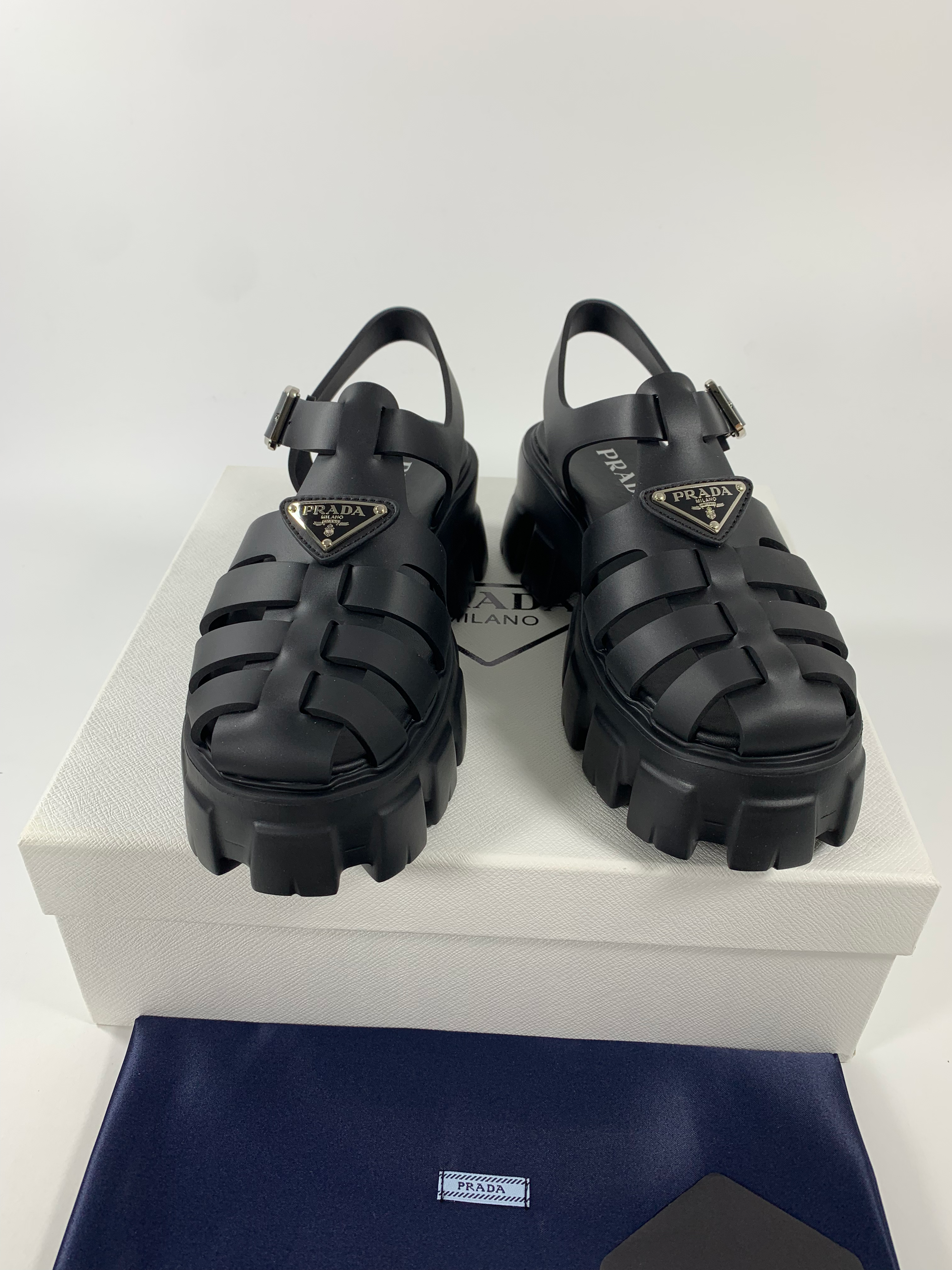 Black PF rubber sandals