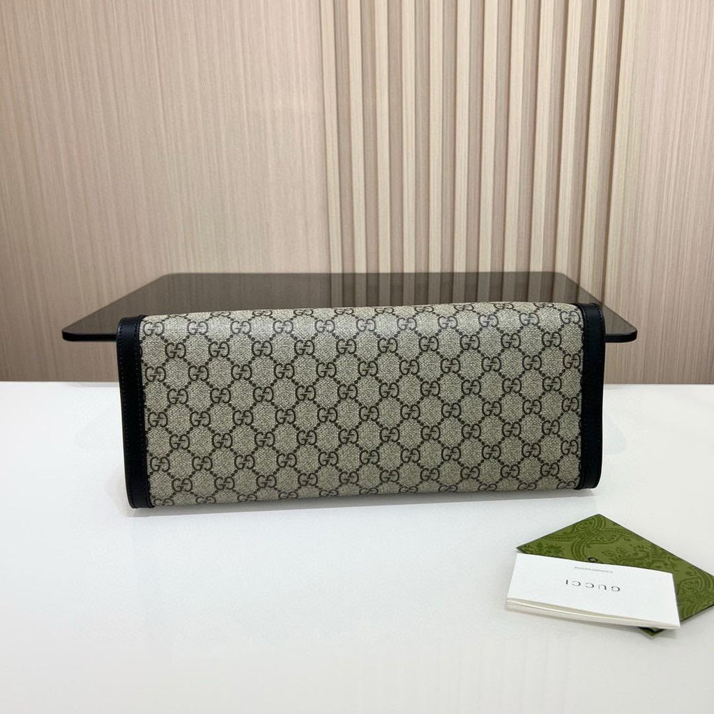 Beige/Black GP Medium Shoulder Bag