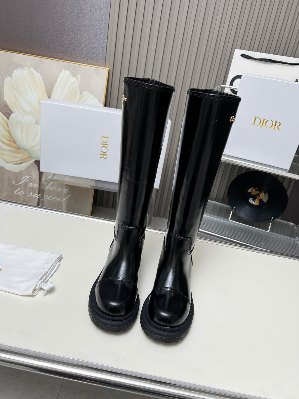 Black Brushed D Boot