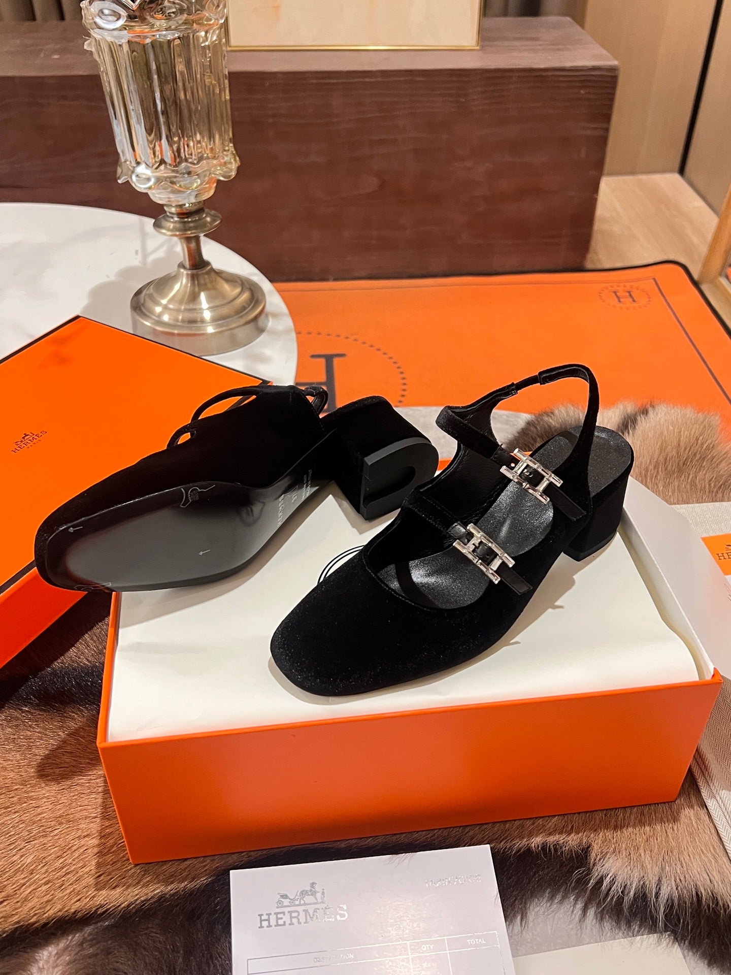 Black Velvet Jackie 50 Pump