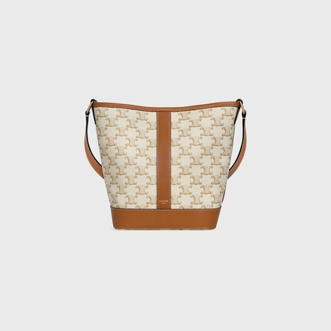 White C small bucket bag