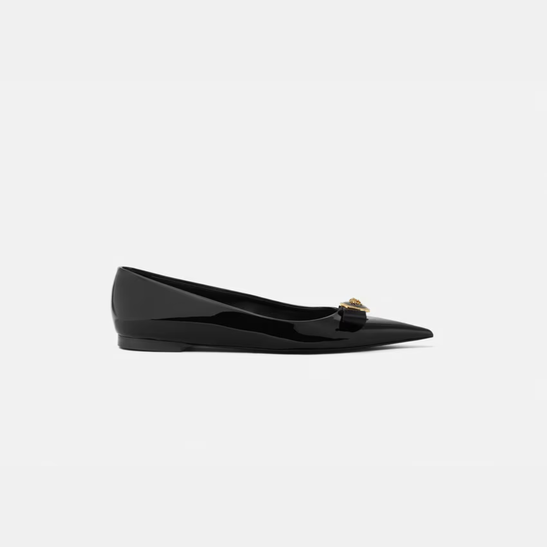 Black VG Ribbon Flats