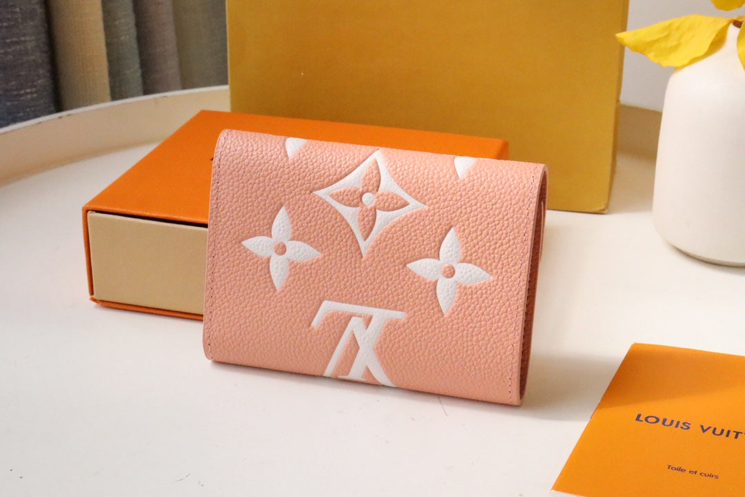 Rose Pink/Cream LV wallet
