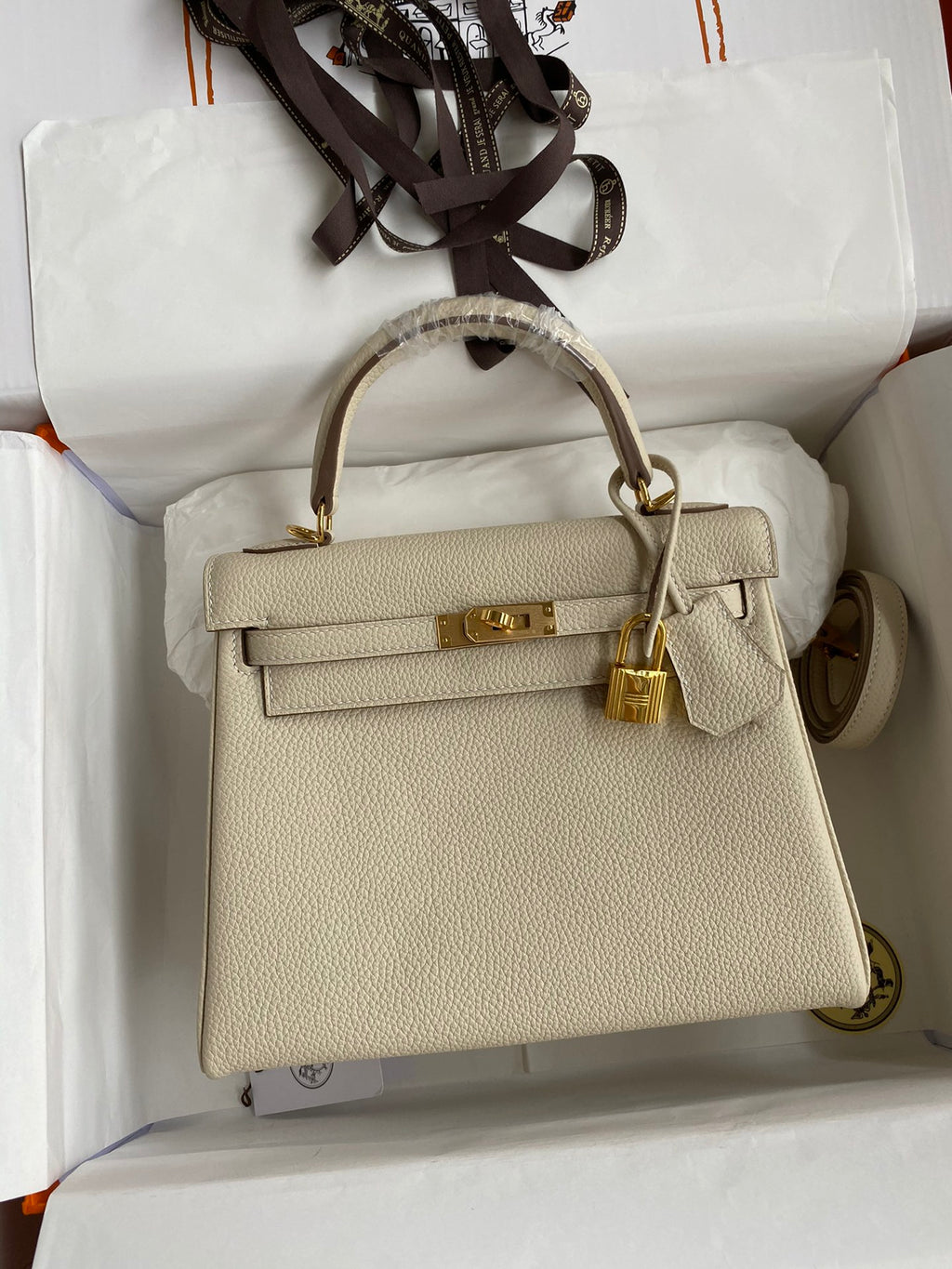 Beige HK 28 bag