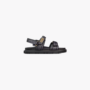 Black Raffia DA Sandal