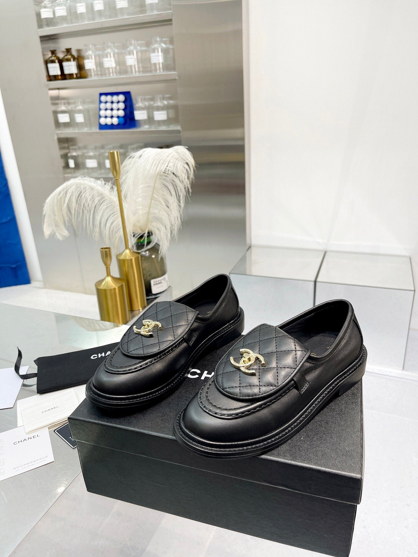 Black C Loafers