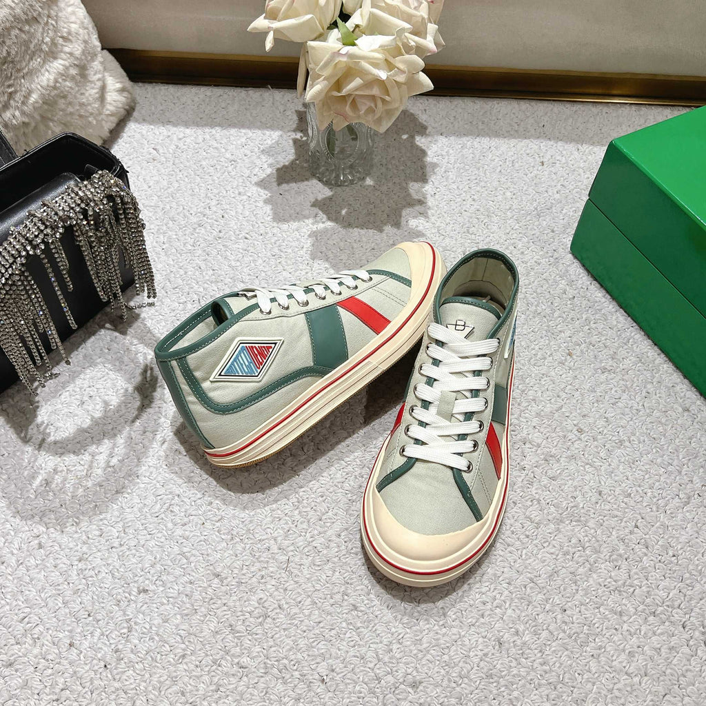 Men's White Jade/Aloe Mid-Top Eliot Sneaker