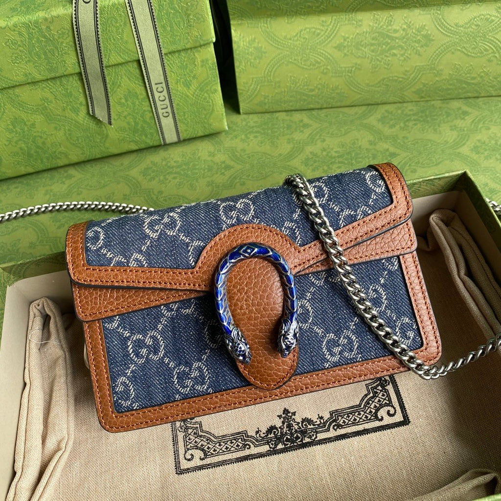 Dark blue super mini bag