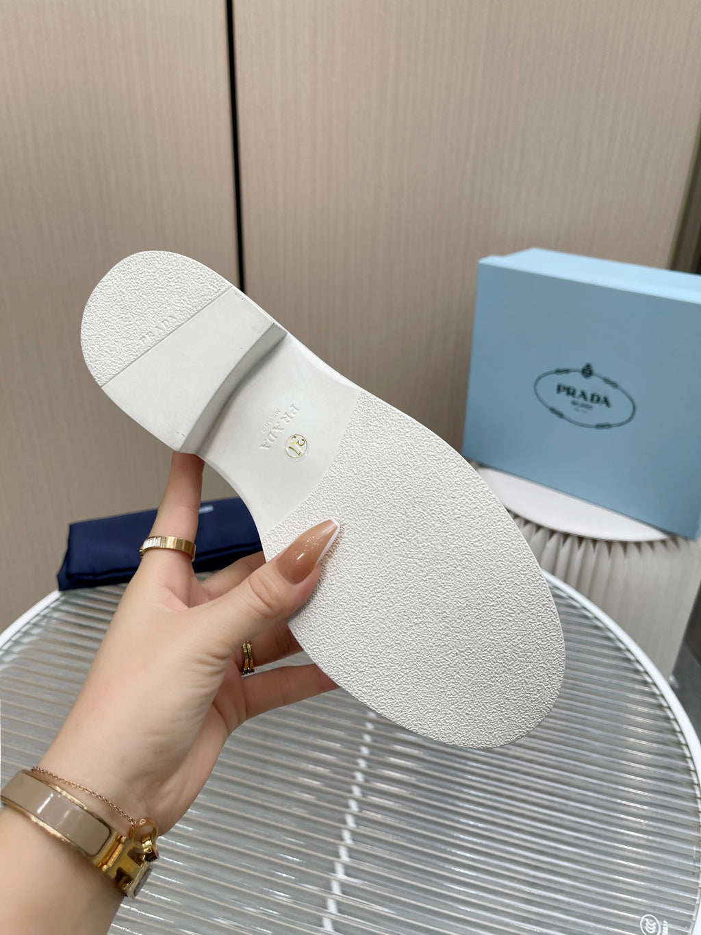 White brushed-leather derby shoes