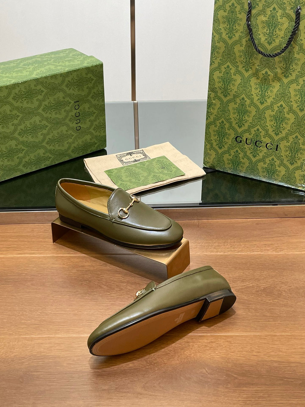 Dark Green Jordaan Loafer