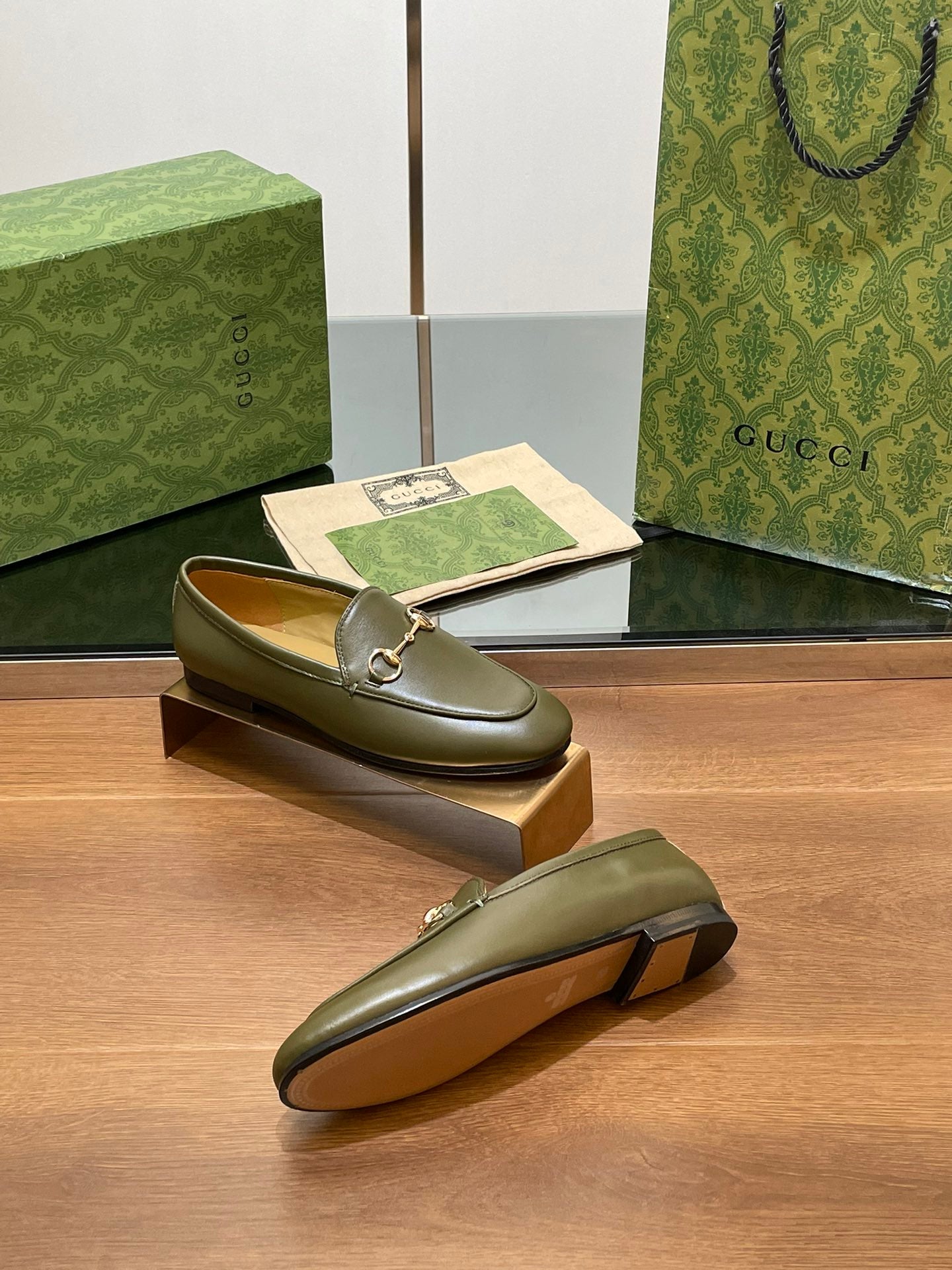 Dark Green Jordaan Loafer