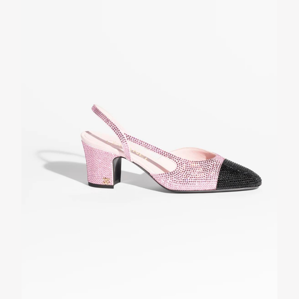 Pink & Black CC Slingbacks