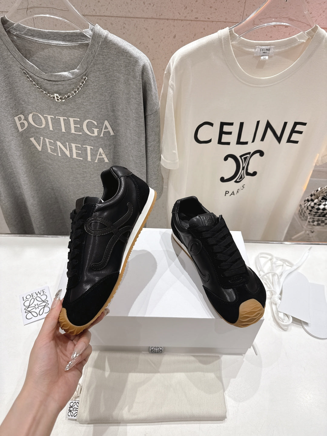 Men's Black Ballet Runner 2.0 In Soft Leather