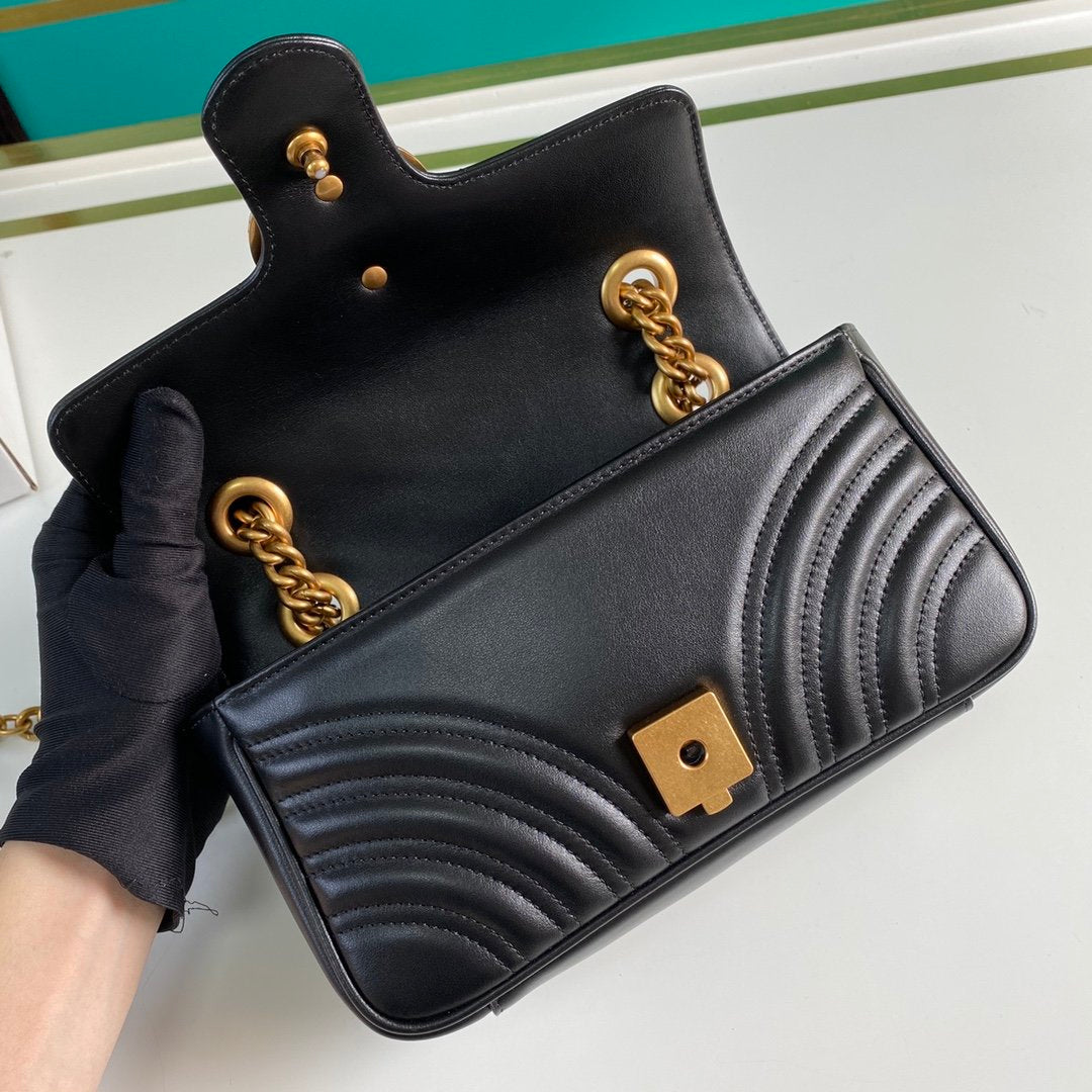 Black GM mini shoulder bag