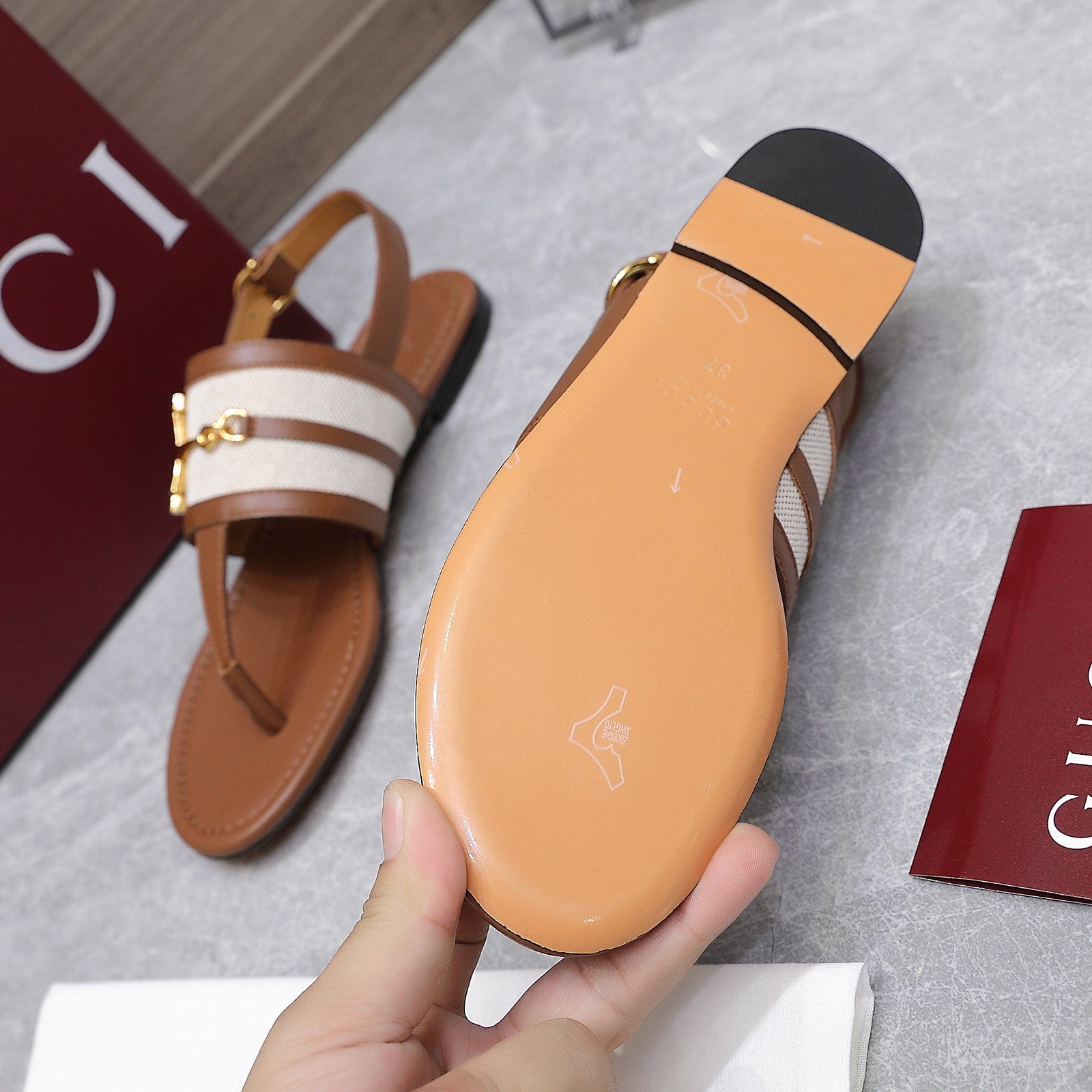Light Brown Thong Sandal