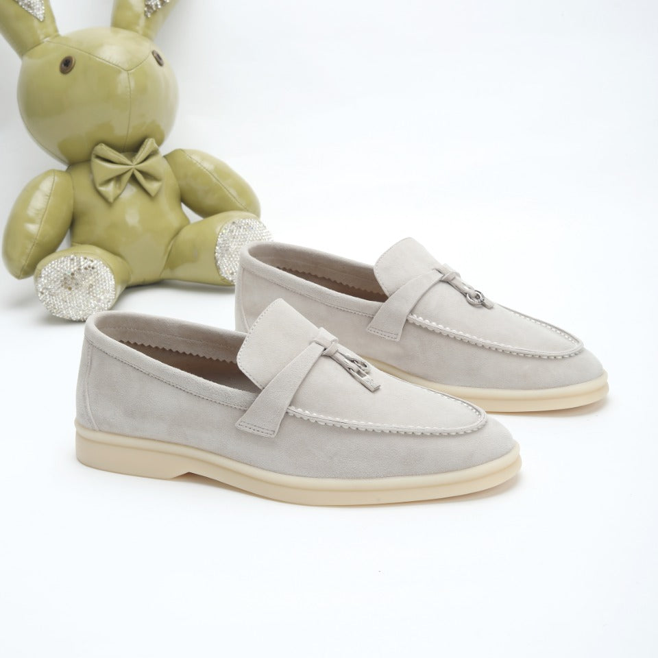 Men's Pearl Gray Sandstone Summer Charms Walk Loafers