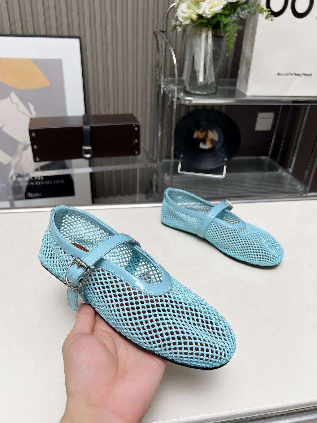 Lagoon Blue AF Ballet Flats