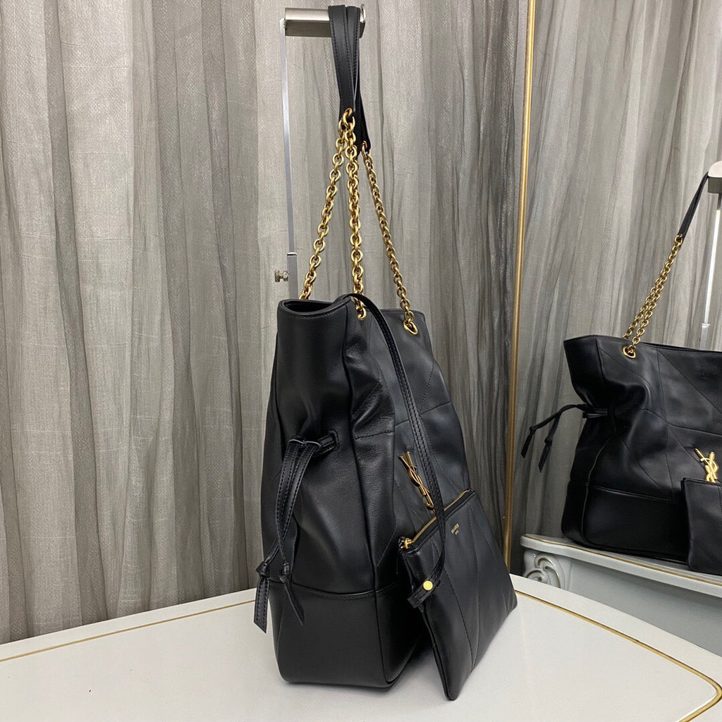 Black Jamie Medium Shopping Bag