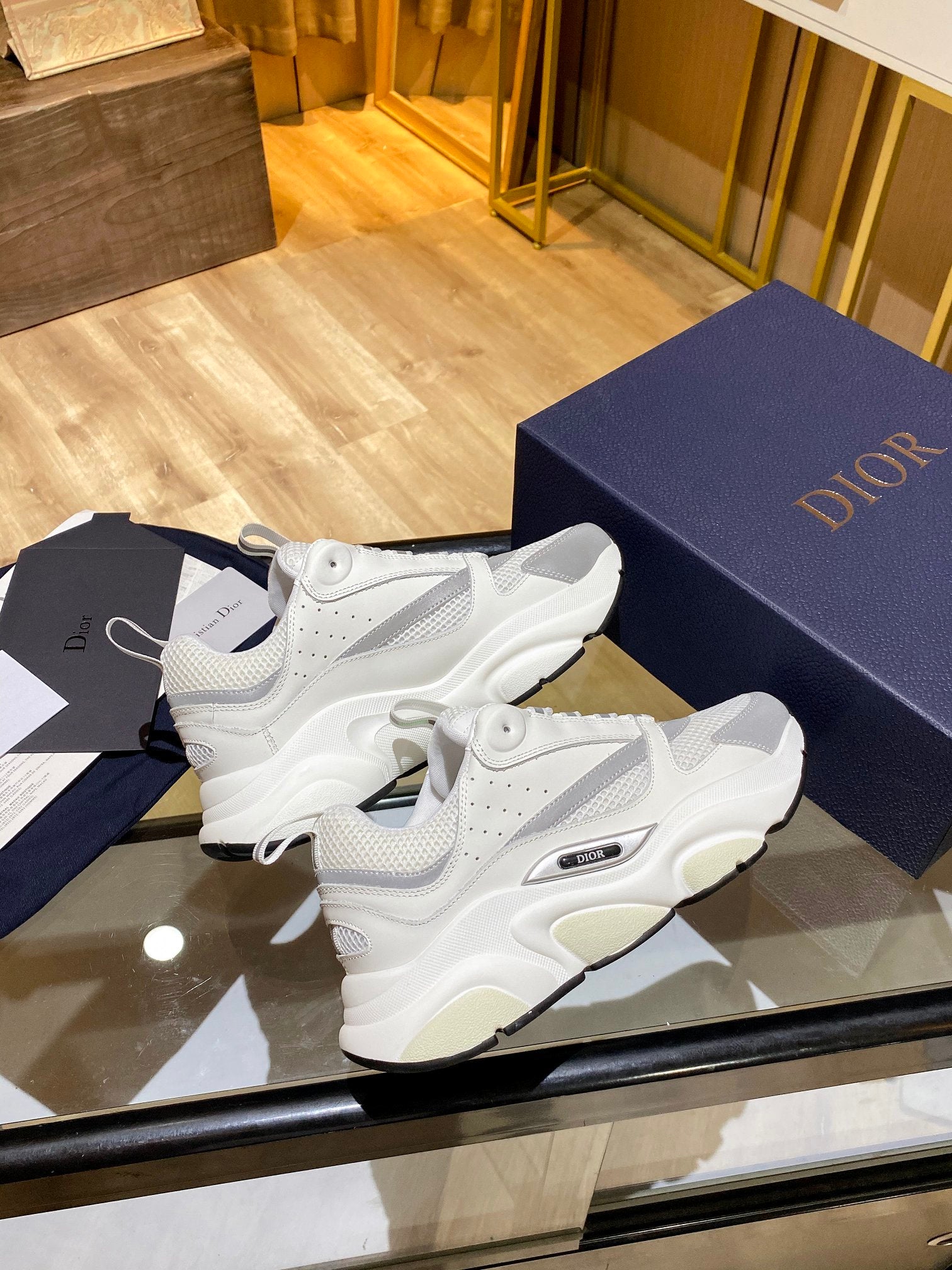 White DB men's sneaker