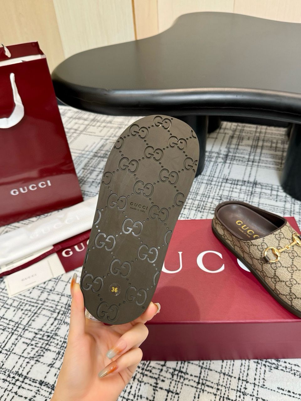 Camel & Dark Brown Mule With Horsebit