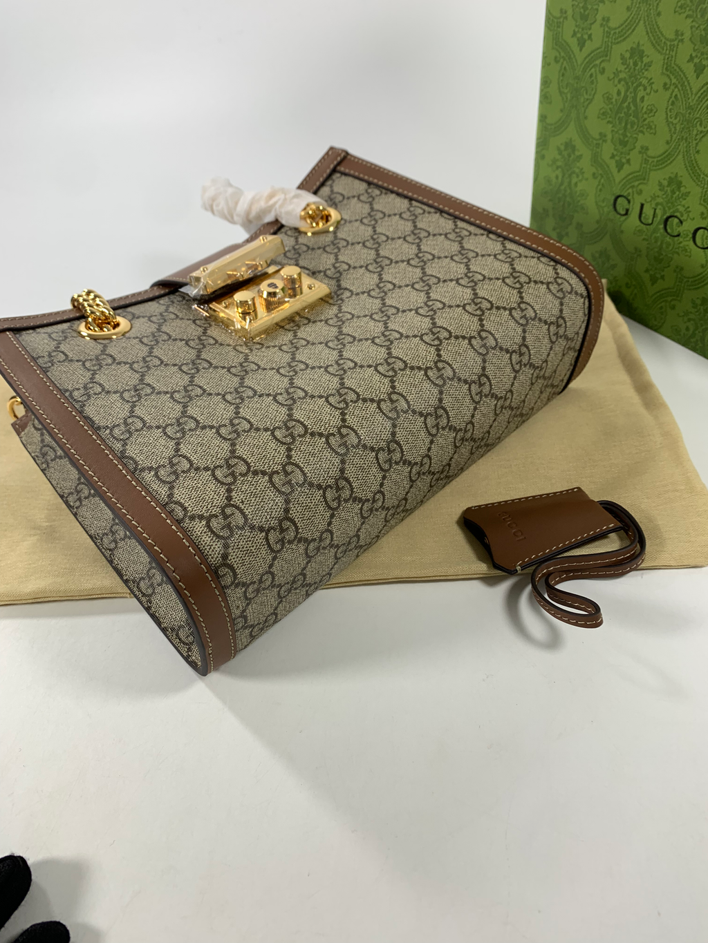 Beige/Brown GP Small Shoulder Bag