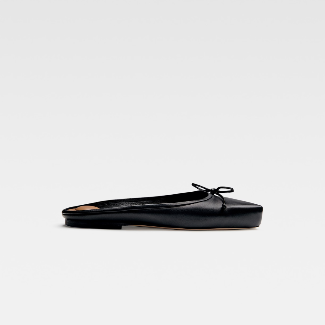Black The Flat Ballet Mules