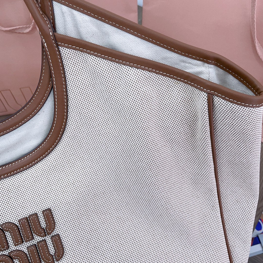 Beige/Brandy IVY Canvas Bag