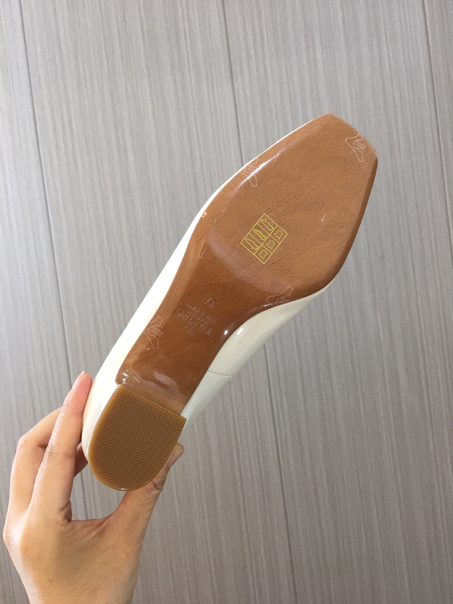 White TG 60mm Patent-Leather Pumps