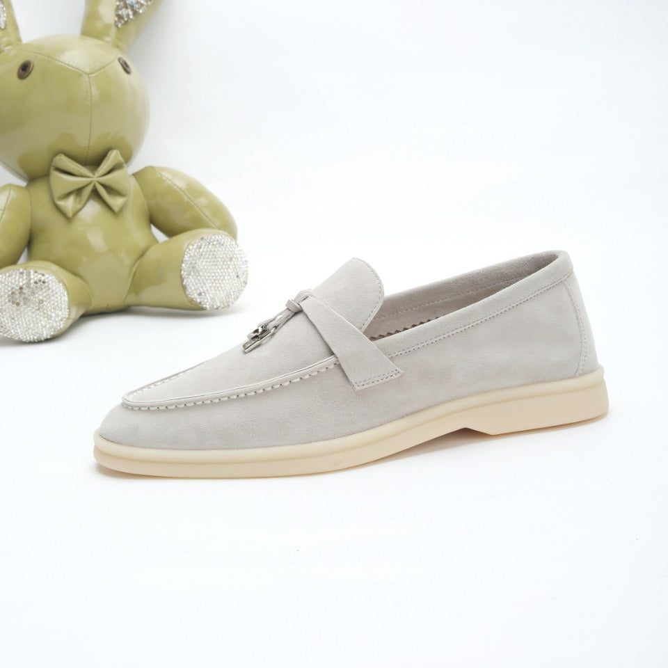 Men's Pearl Gray Sandstone Summer Charms Walk Loafers