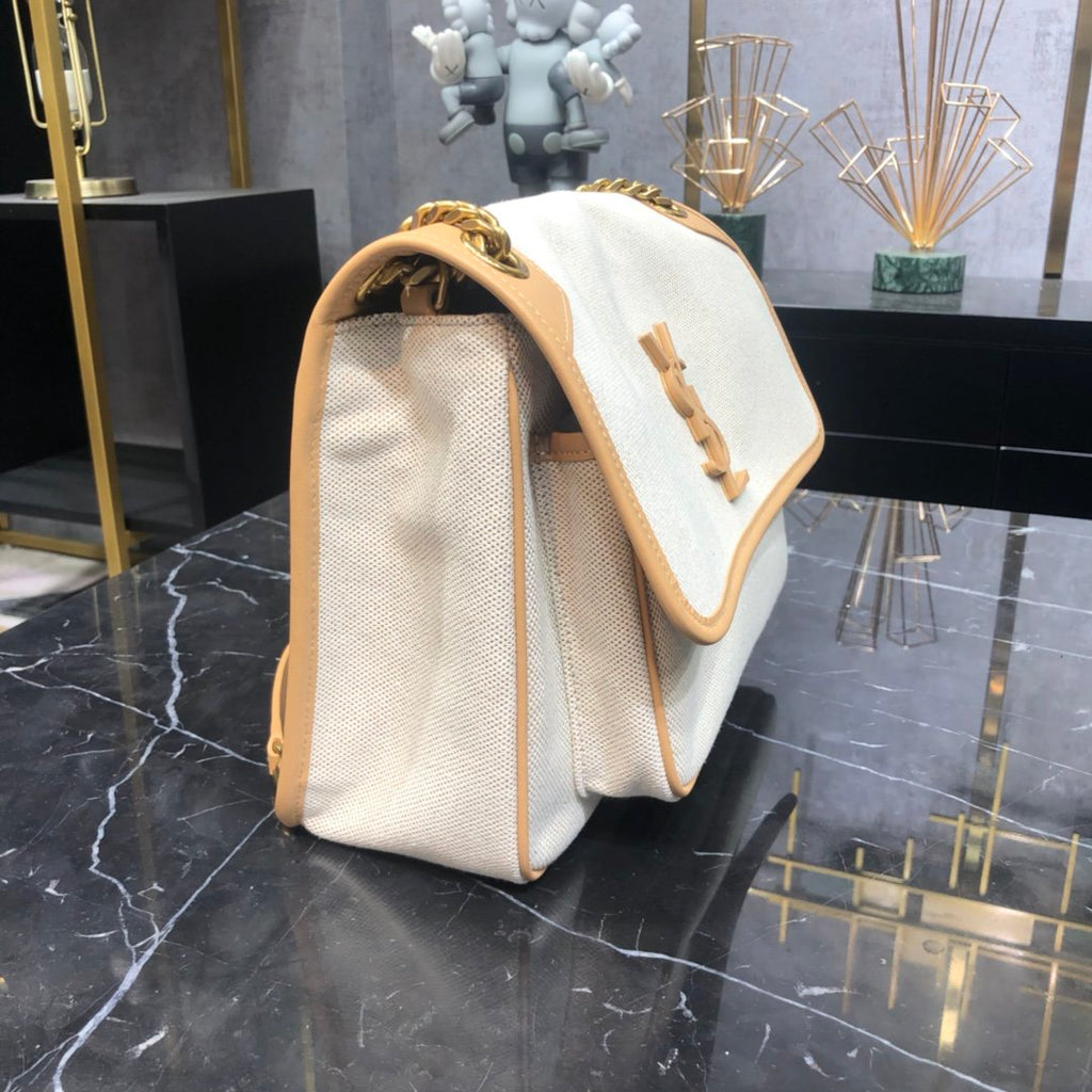 Beige NM medium shoulder bag