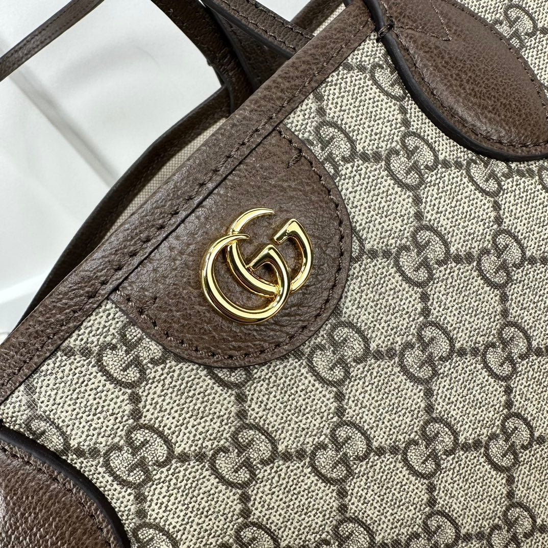 Beige & Brown GO Medium Tote Bag