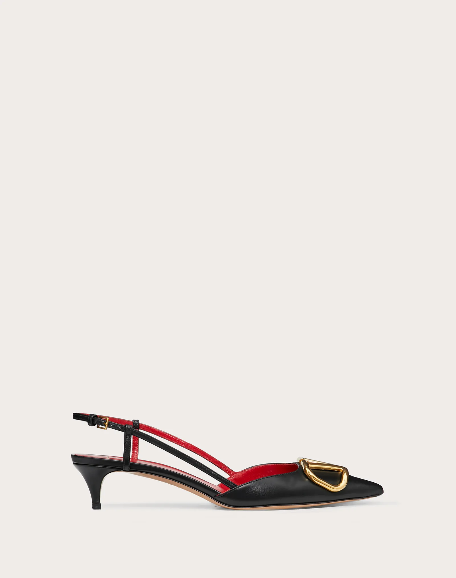 Black VL slingback pump 40mm