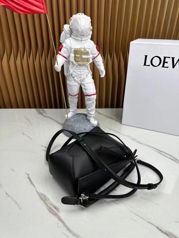 Black LP Mini Leather Shoulder Bag