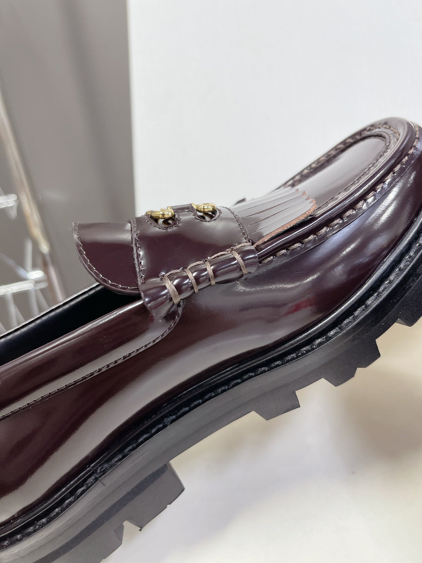 Dark Brown CM Loafer With Triomphe Frame