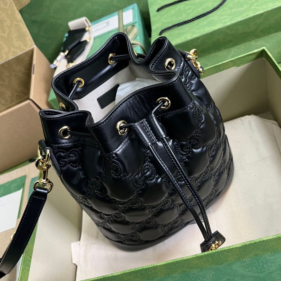 Black GM Bucket Bag
