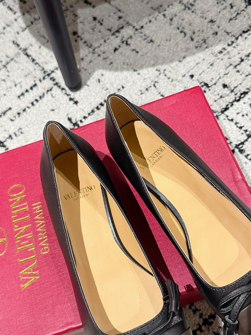 Black Valet Du Roi Kidskin Ballerina 25MM