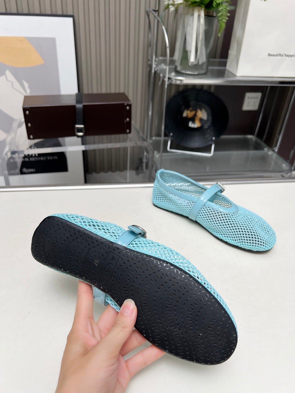 Lagoon Blue AF Ballet Flats