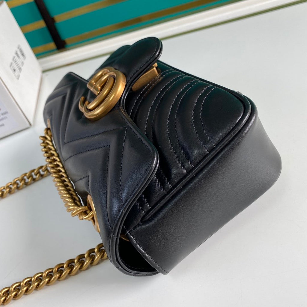 Black GM mini shoulder bag
