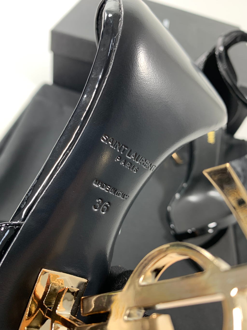 Black Opyum Sandals In Patent Leather