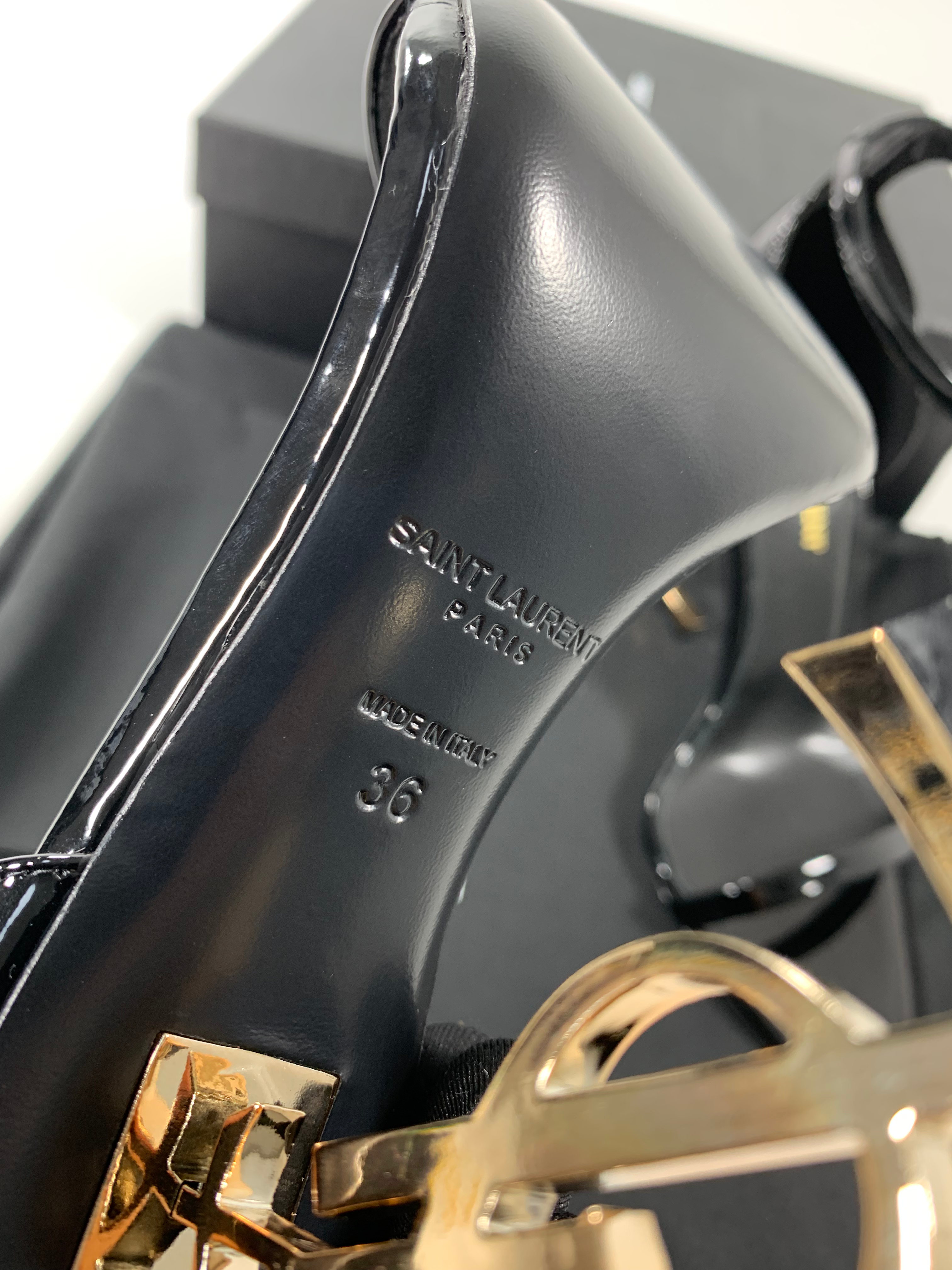 Black Opyum Sandals In Patent Leather